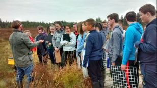 Year 11 and 12 science students visited An Creagán centre