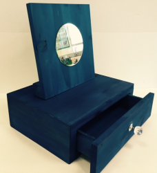 Make up storage and mirror